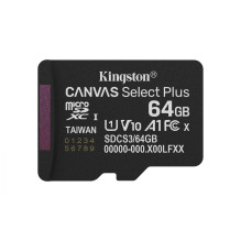 Kingston Technology 64GB microSDXC Canvas Select Plus Gen3 100R A1 bez adaptera