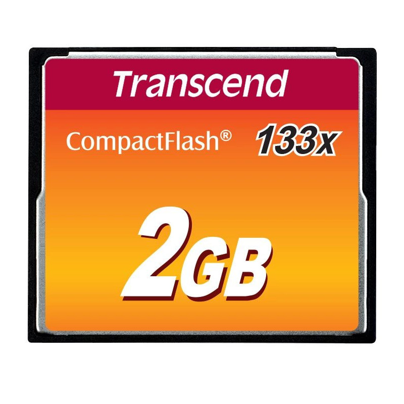 Atmiņas karte Transcend 2GB CompactFlash 133x TS2GCF133