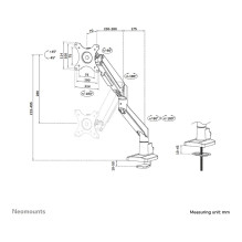 Neomounts DS70-250WH1 monitor mount / stand