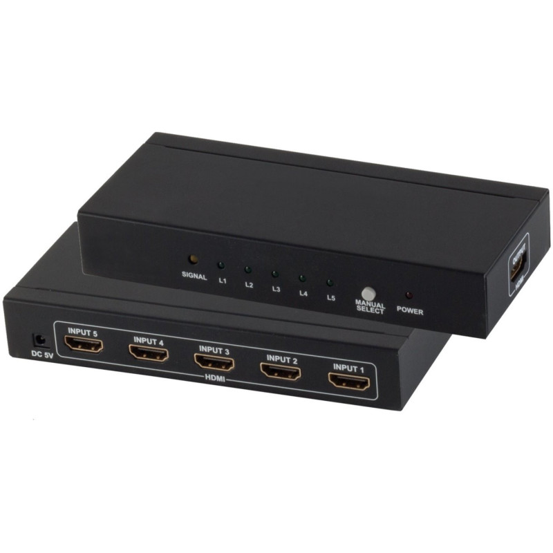 Shiverpeaks Shiverpeaks PROFESIONALUS HDMI jungiklis 5xIN 1xOUT 4K2K 3D