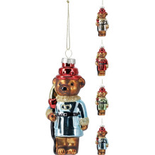 Eglutės žaisliukas Bear, įvairių spalvų, stiklas