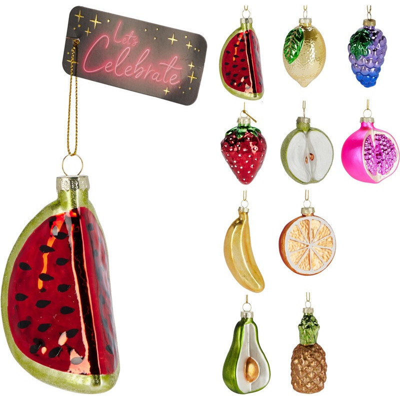 Christmas Tree toy Fruit, various colours