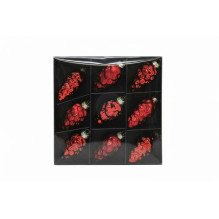 Christmas tree toy set ARB202020, red, glass, 9 pcs Christmas tree toy set ARB202020, red, glass, 9 pcs