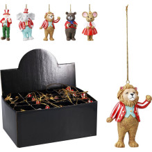 Christmas Tree toy Circus, various colours, 8 cm