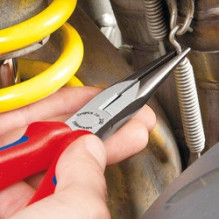 KNIPEX Flachrundzange mit Schneide verchromt 200 mm