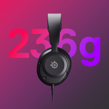 Žaidimų ausinės - SteelSeries Arctis Nova 1 atnaujintos juodos