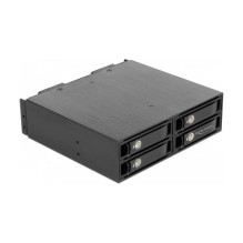 5.25" removable drive bay for 4 x 2.5" U.2 NVMe SSDs with lockable trays
