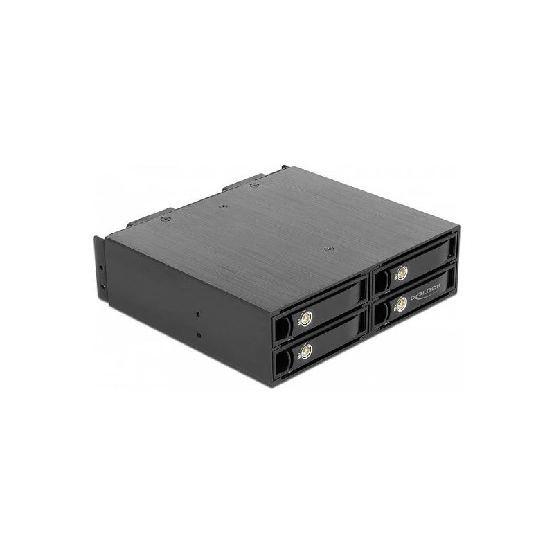 5.25" removable drive bay for 4 x 2.5" U.2 NVMe SSDs with lockable trays