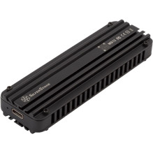 Ārējais SSD korpuss Silverstone MS12 Melns M.2