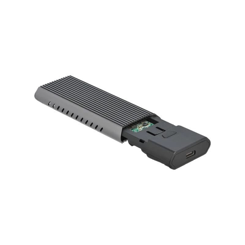 Delock External USB Type-C Combo Enclosure for M.2 NVMe PCIe or SATA SSD - Speichergehäuse - M.2 - M.2 NVMe Card / SATA 