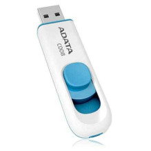 Adata 16GB USB 2.0 Classic C008 balta / mėlyna AC008-16G-RWE Adata 16GB USB 2.0 Classic C008 balta / mėlyna AC008-16G-RWE