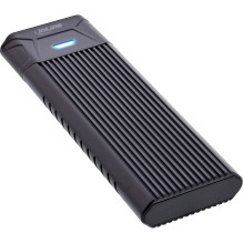 InLine USB3.2 Gen.2 USB-C uz M.2 SSD (PCIe NVMe un SATA) ārējais korpuss