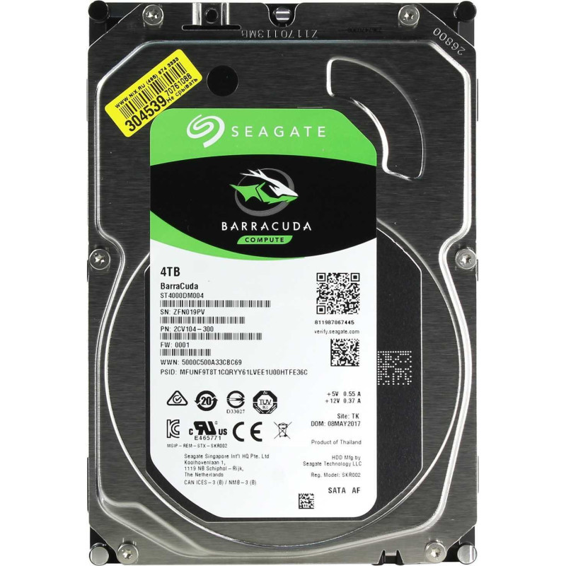 Seagate 4TB BarraCuda SATA III