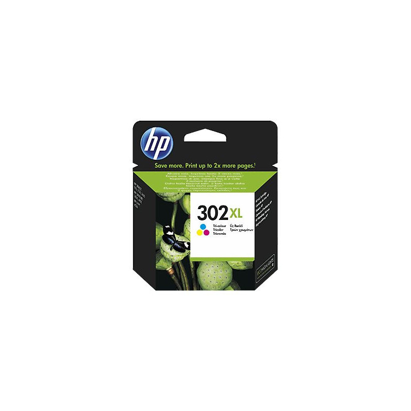 HP No. 302XL Tri-color F6U67AE