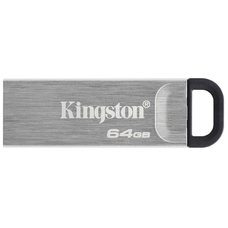 „Kingston DataTraveler Kyson“ 64 GB USB 3.2, sidabrinė