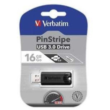 Verbatim PinStripe / 16GB USB 3.0 juodas