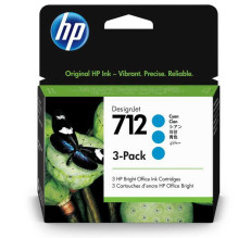 HP 712 3-Pack Cyan
