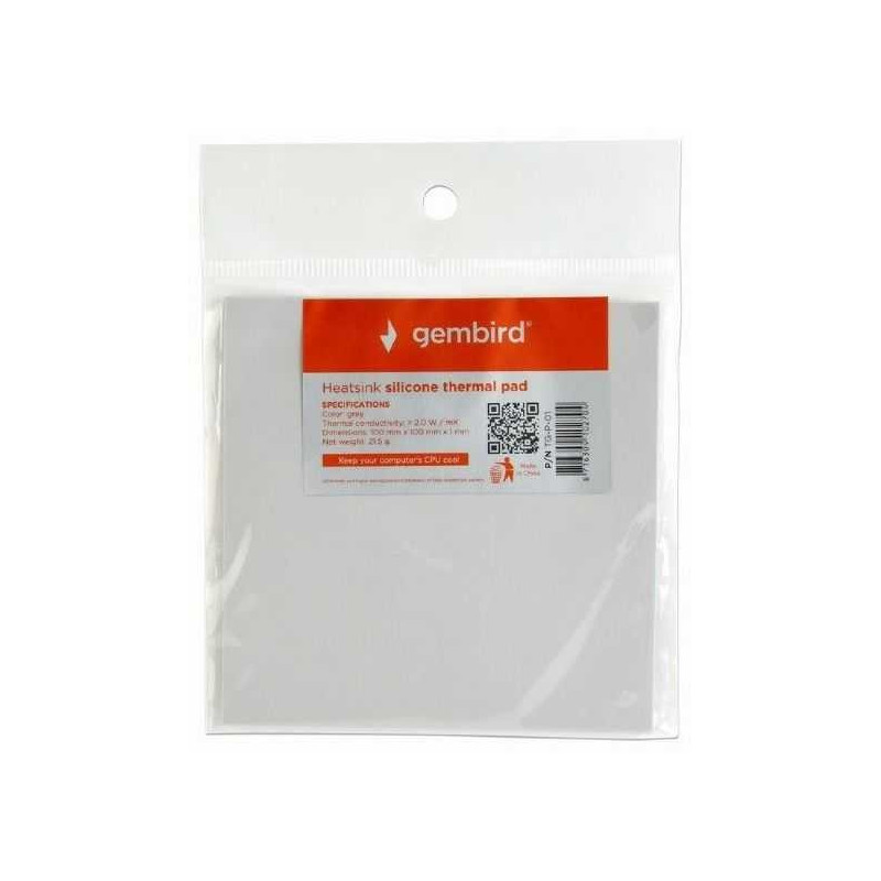 Gembird Heatsink Silicone 100x100x1mm