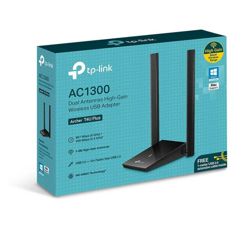 TP-Link Archer T4U Plus AC1300 prievadas