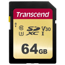 Transcend 500S / 64GB SDXC...