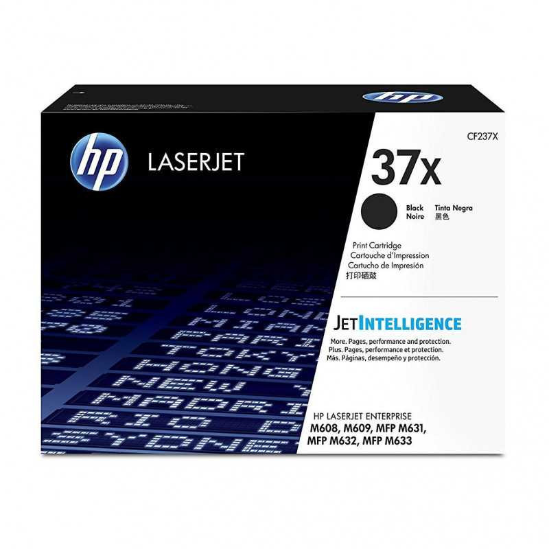 HP 37X CF237X Juoda