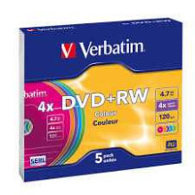 Verbatim Coloured DVD+RW 4X...