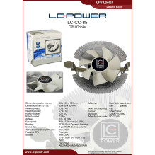LC-Power CPU COOLER LC-CC-85 MULTI-SOCKET White / Silver