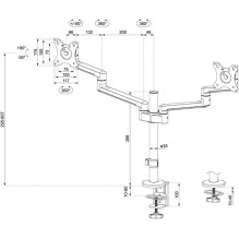 NEOMOUNTS DS60-425BL2