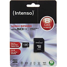 „Intenso Micro SDHC 8GB“ 10 klasė „Intenso Micro SDHC 8GB“ 10 klasė