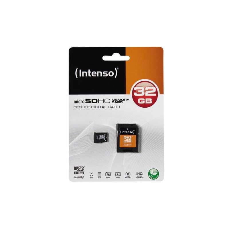 „Intenso Micro SDHC“ 32 GB, 4 klasė