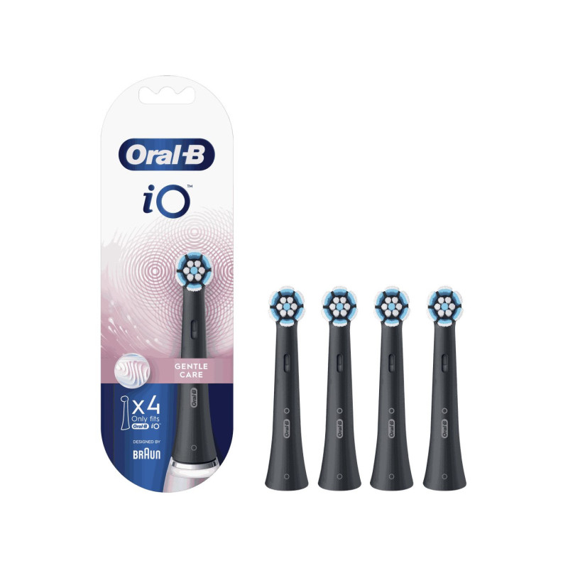 „Oral-B I“ dantų šepetėlio papildymas „Gentle Care“, juodas, 4 vnt.
