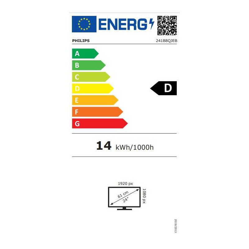„Philips 241B8QJEB“ 23,8 colio IPS 16:9 monitorius