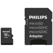 „Philips“ 128 GB „microSDXC“ 10 klasės kortelė + adapteris FM12MP45B / 10