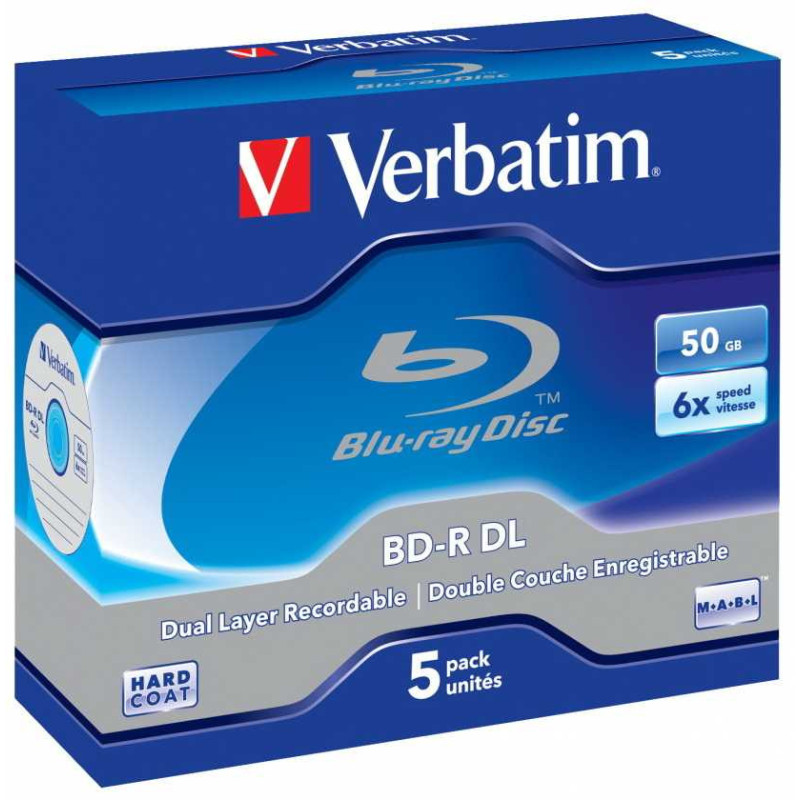 Verbatim BD-R DL 50GB 5pcs