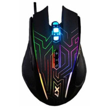 A4Tech X87 ausinės, tinkamos naudoti abiem rankoms, juodos