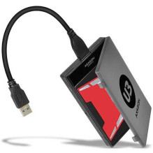 Axagon External HDD Adapter ADSA-1S6 SATA USB2.0 SATA Black ADSA-1S6