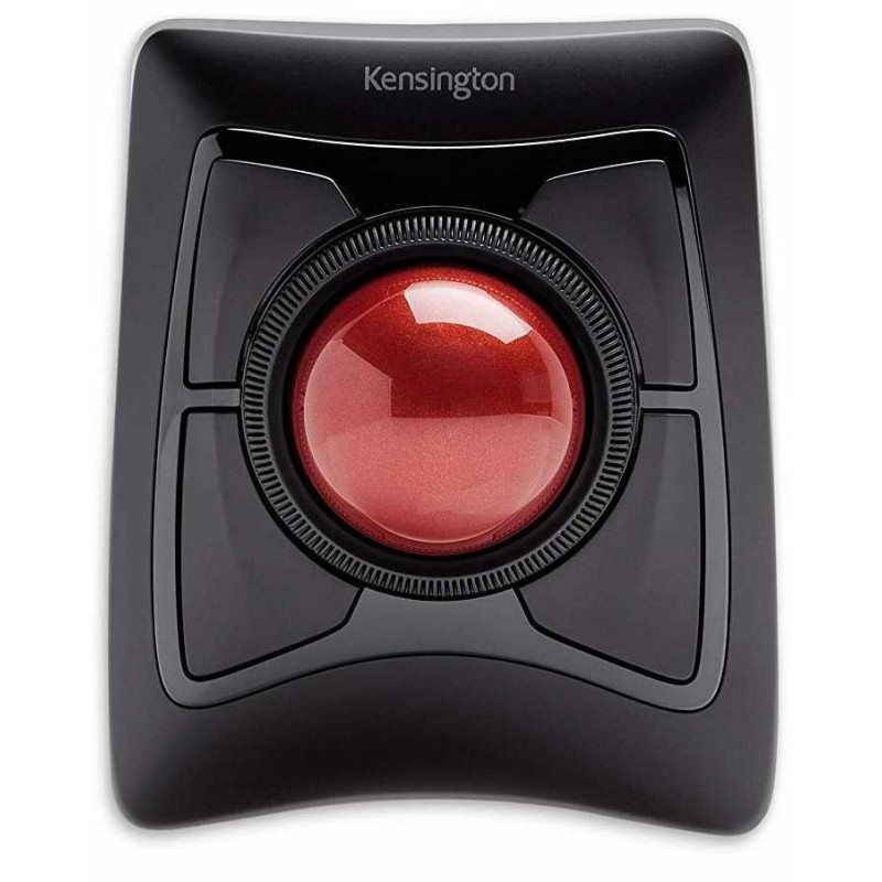 KENSINGTON Expert pelė su valdymo kamuoliuku, juoda / raudona