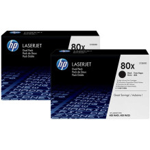 HP CF280XD No.80X Black 2-pack