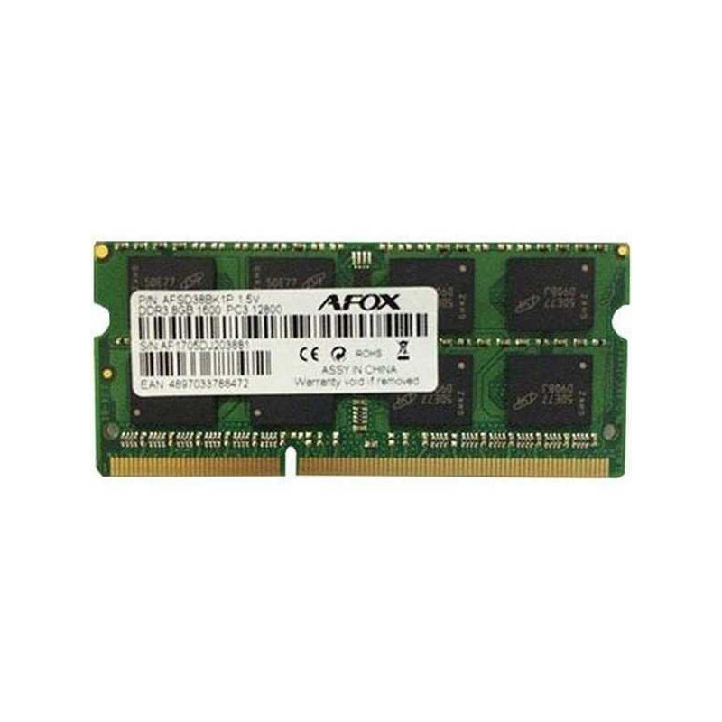 „Afox“ 8 GB DDR3 1600 MHz SO-DIMM AFSD38BK1P
