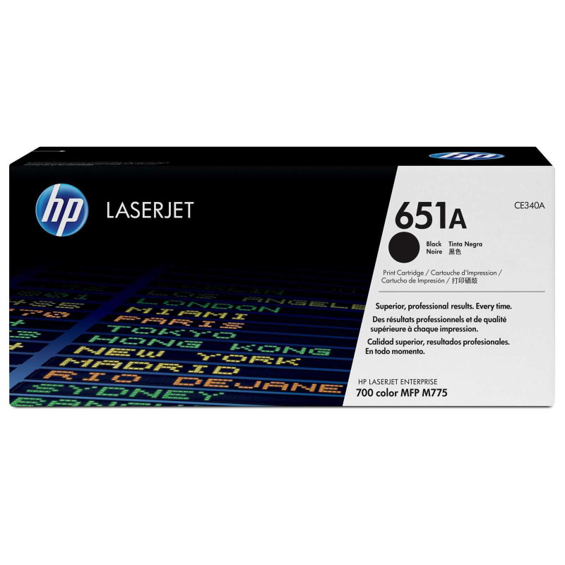 HP CE340A Nr. 651A Juoda