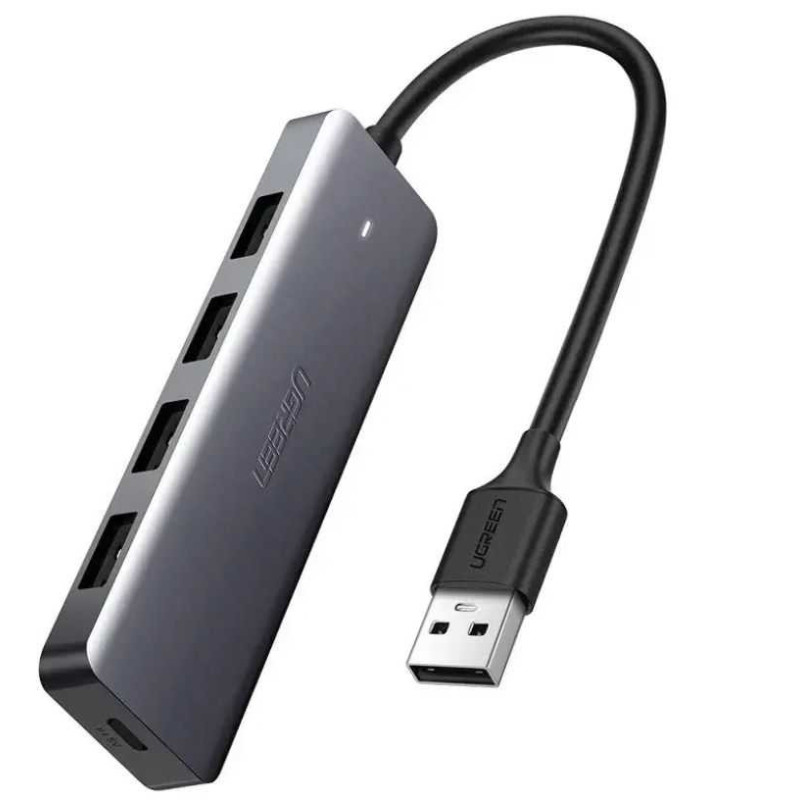 Ugreen USB Hub to 4x USB 3.0 + USB-C Gray