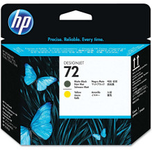 HP 72 Matte Black + Yellow