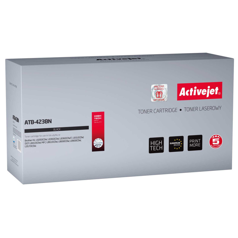 „ActiveJet ATB-423BN“ analoginis rašalo kasetė „Brother TN-423BK“ juoda