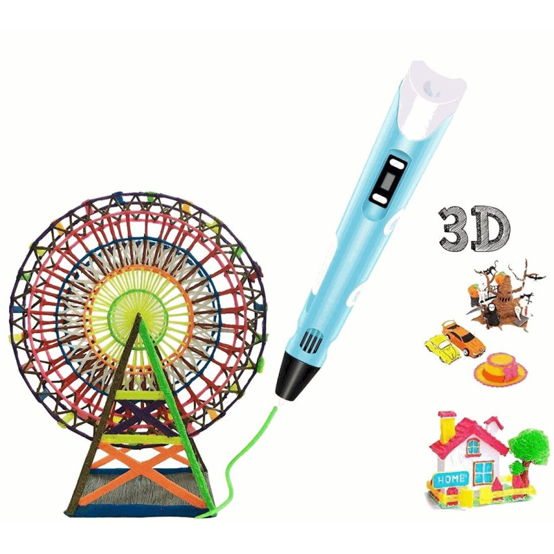 Fusion Accessories 3D printing pen for creating figures from PLA / ABS Blue FUS3DPENBL