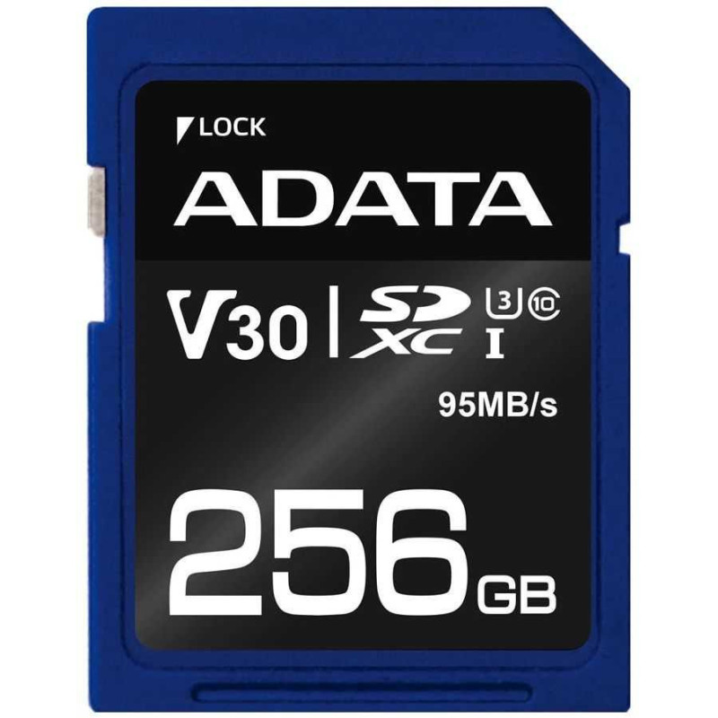 Adata Premier Pro SDXC 256GB 10 klasės U3 atmintis