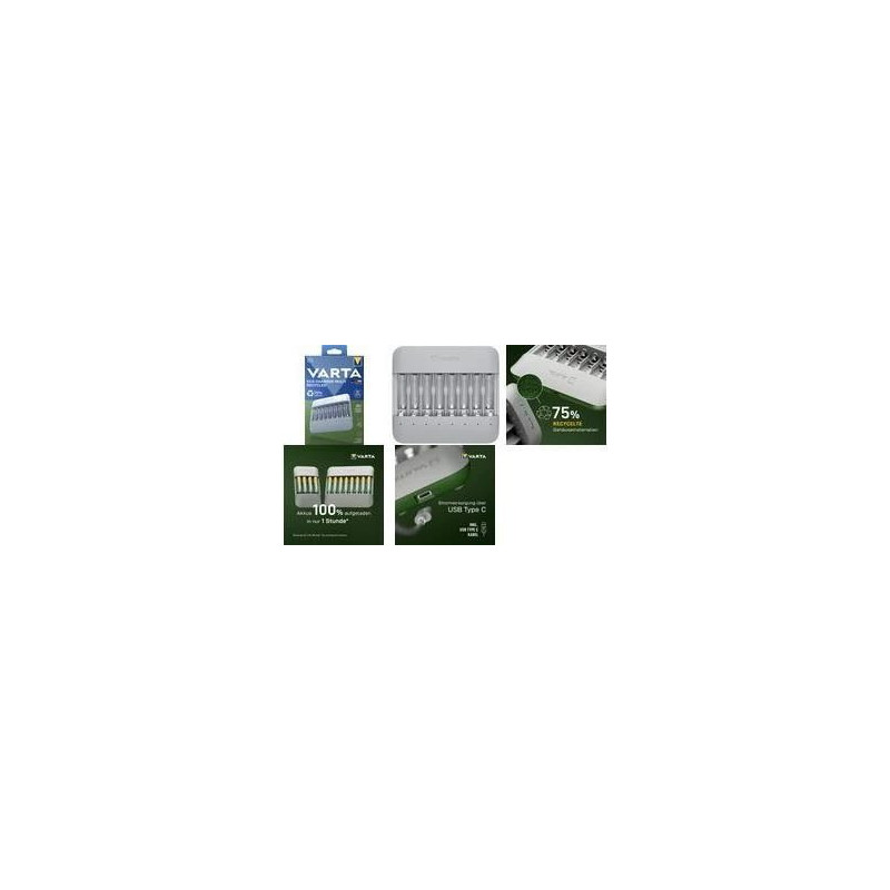 Varta Eco Charger Multi USB charger NiMH AA / AAA gray