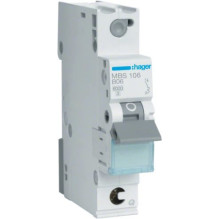 Hager MBS106 6A B tipa...