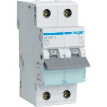 Hager MCN516 2P 16A Strāvas...