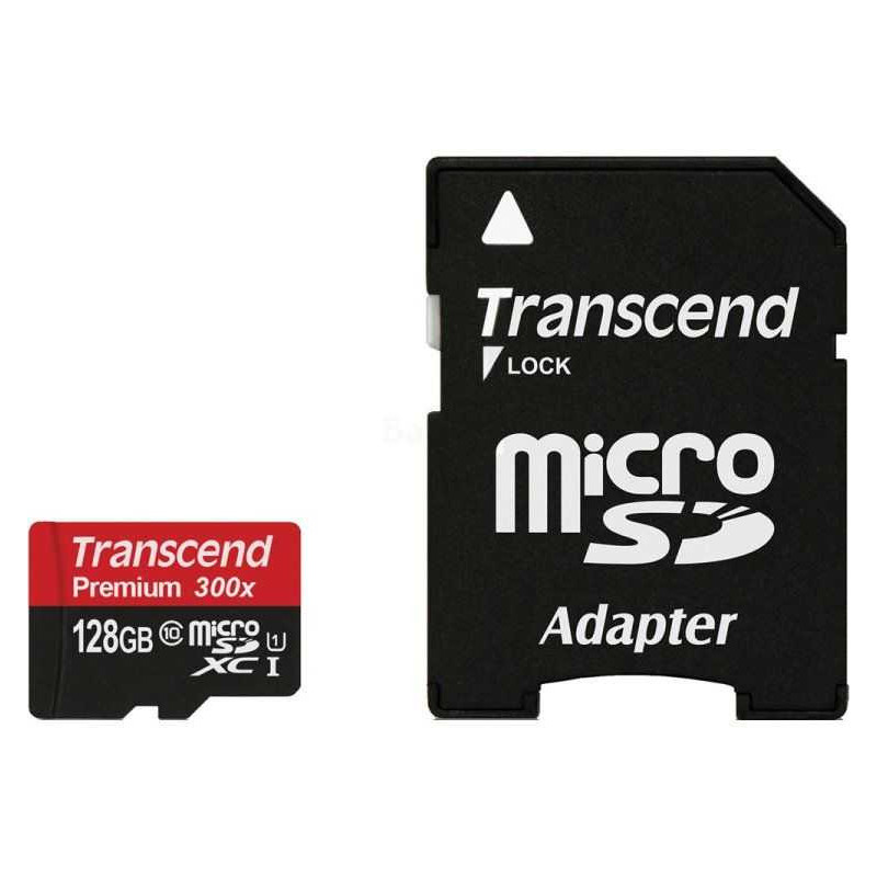 Transcend atminties kortelė microSDXC 128GB, 10 klasė, UHS-I
