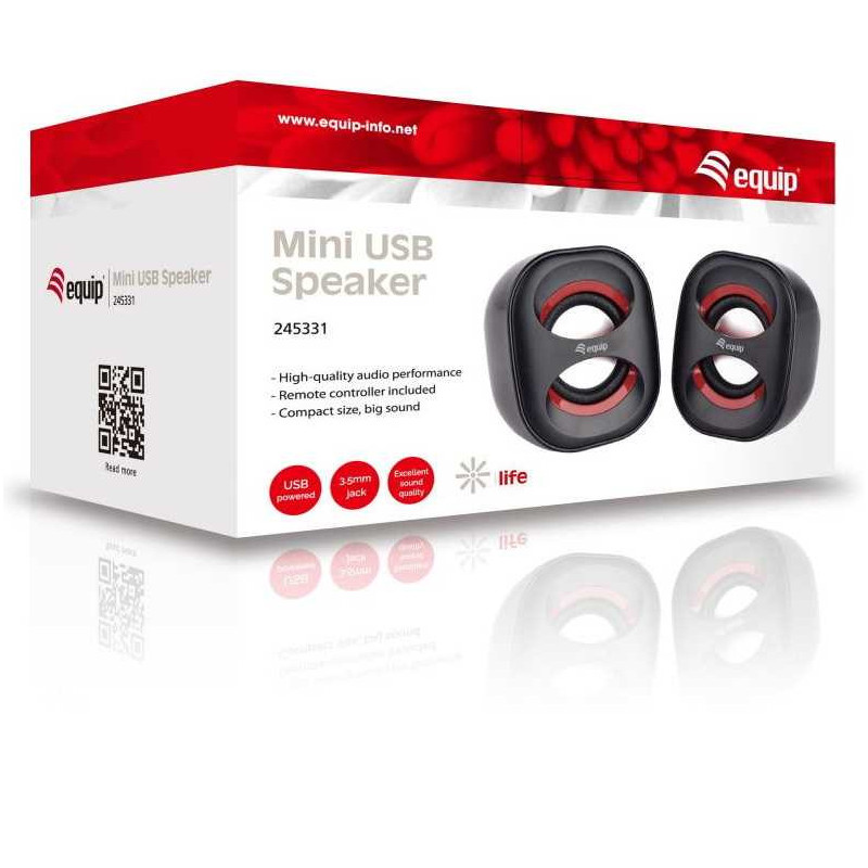 EQUIP Mini USB (245331) Black / Red